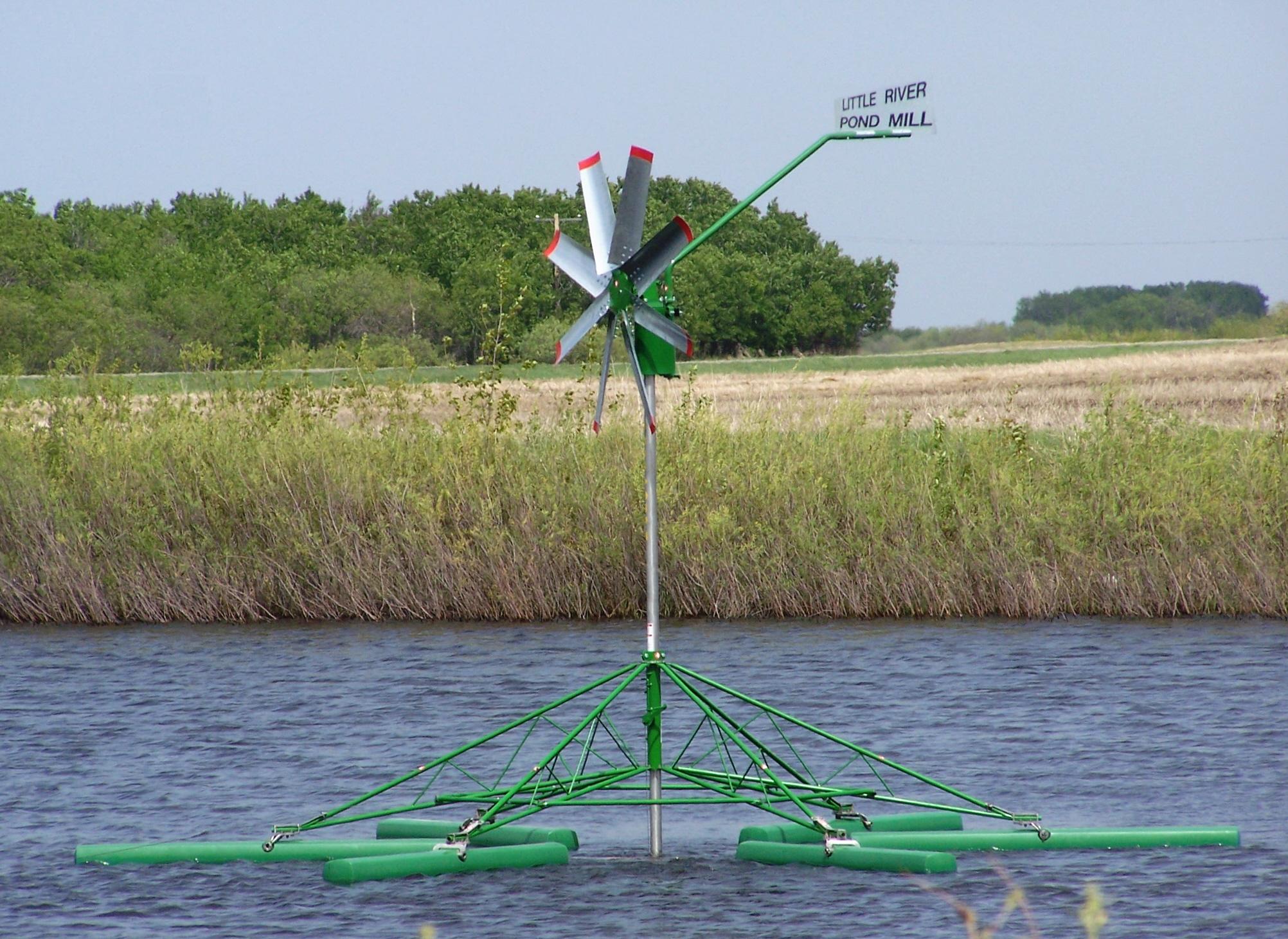 Wind Powered Pond Mills Product Showcase Little River Pond Mill